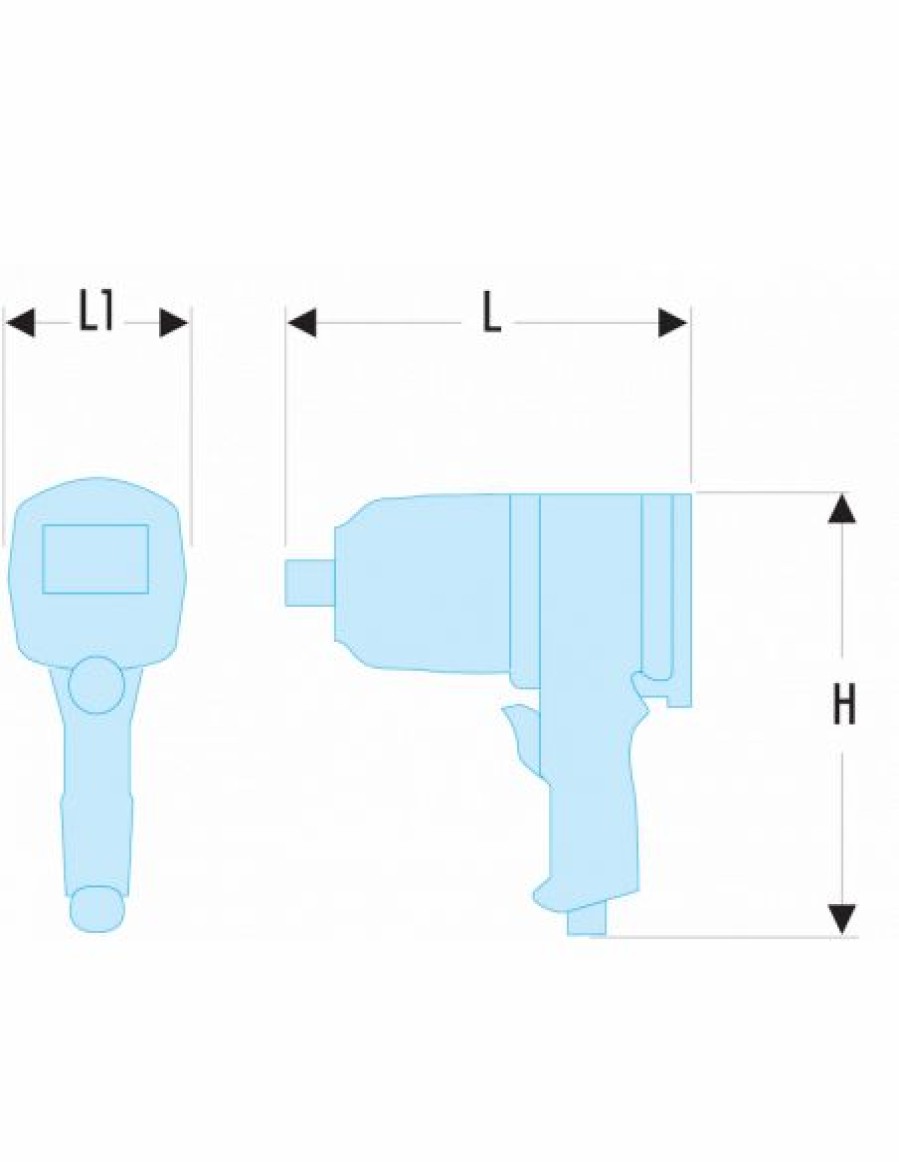 Outillage Pneumatique * | Cle A Choc 3/4 Aluminium Nk.1000F2 Facom | Ifd Outillage