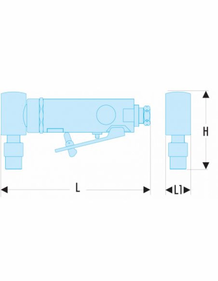 Outillage Pneumatique * | Meuleuse D'Angle A Pince 6 Mm V.347F Facom | Ifd Outillage