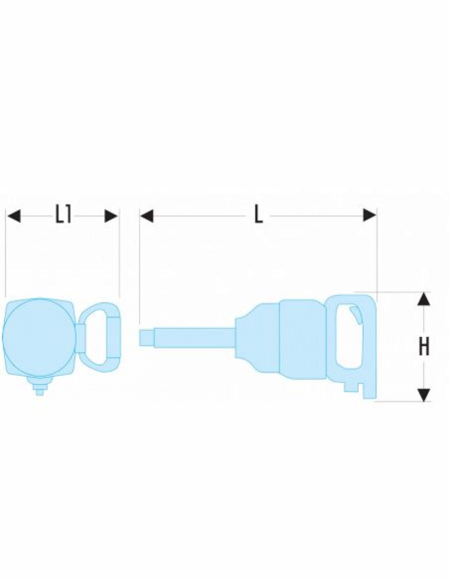 Outillage Pneumatique * | Cle A Chocs 1 A Broche Longue Nm.1010Lf2 Facom | Ifd Outillage