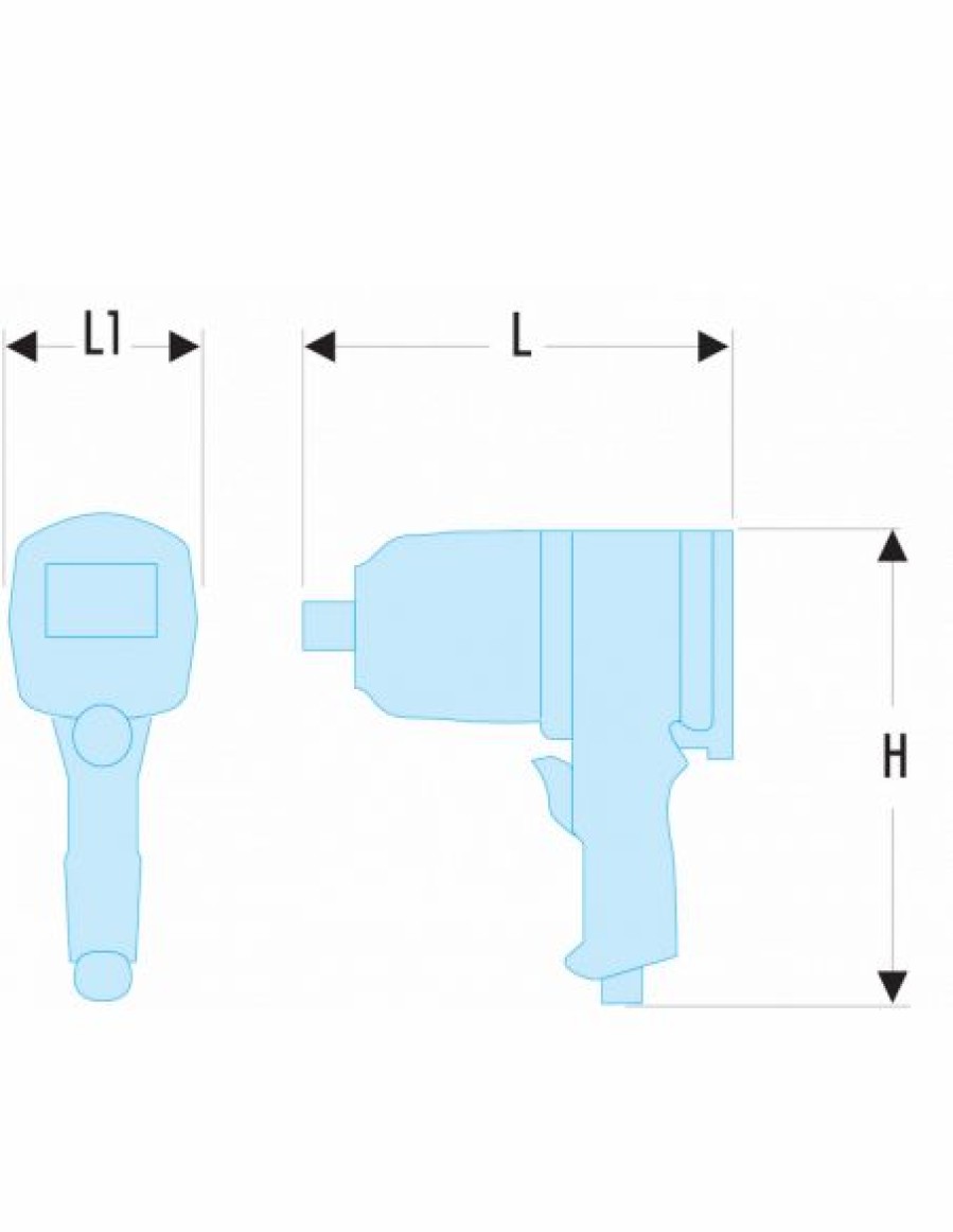 Outillage Pneumatique * | Cle A Chocs 1 Pistolet Broche Courte Haute Performance Nm.3000F Facom | Ifd Outillage